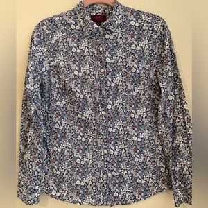 J.Crew Liberty Floral Print Shirt Size 4
